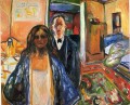 the artist and his model 1921 Edvard Munch